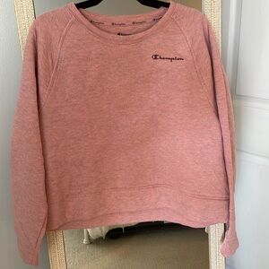 Pink Champion Crop Sweatshirt